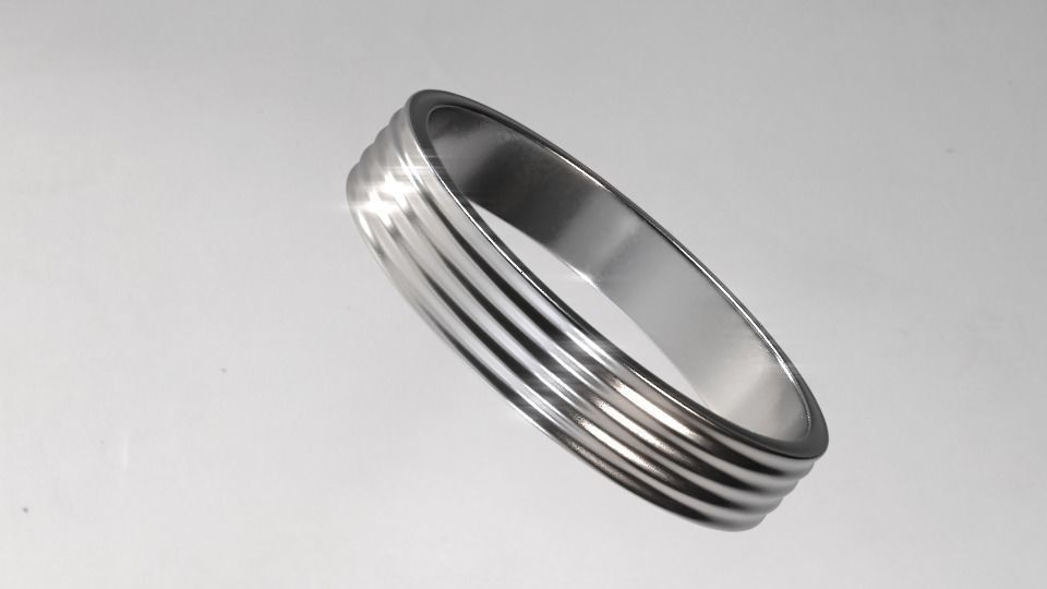 Ring collcetion wave style 3D print model_11