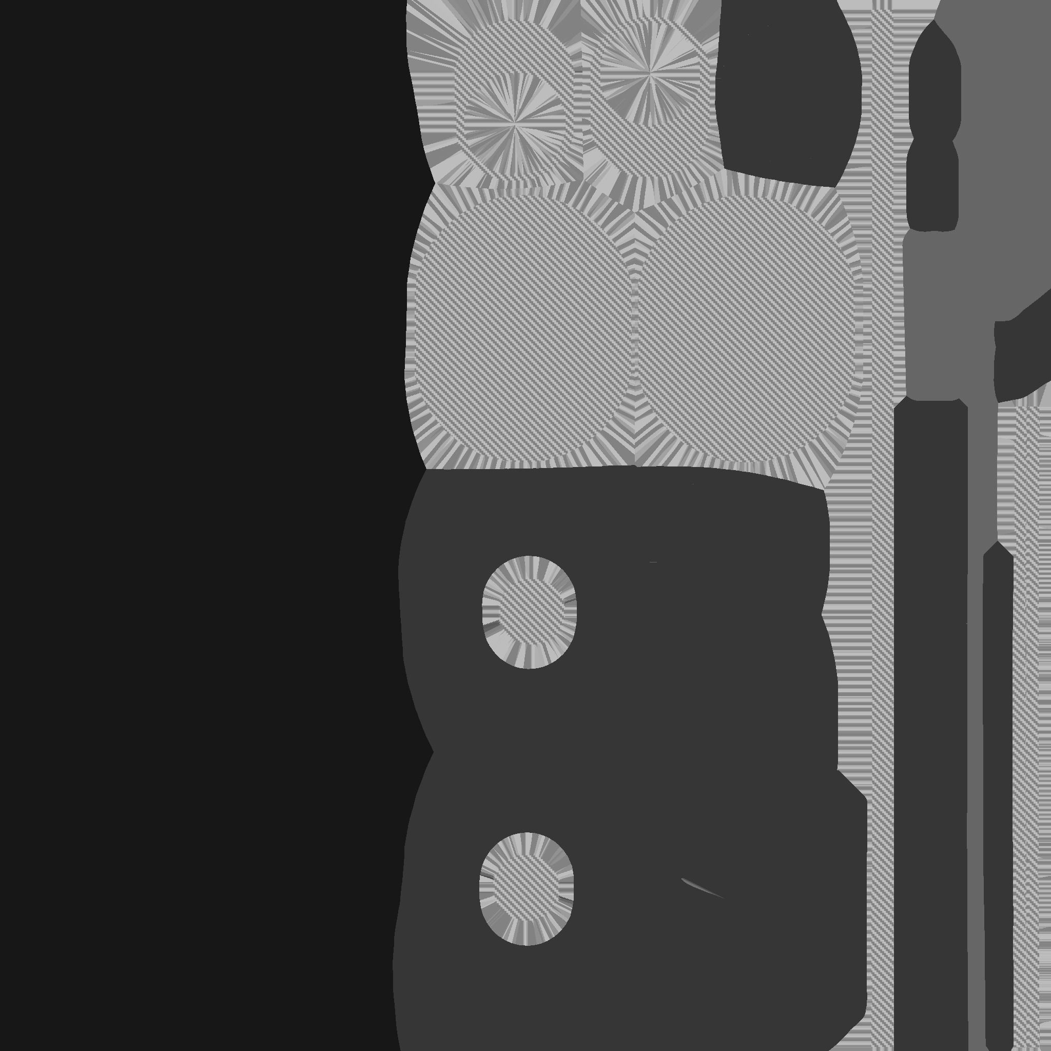 SciFi Glasses H02 Black Green - Character Design Fashion Low-poly 3D model_30