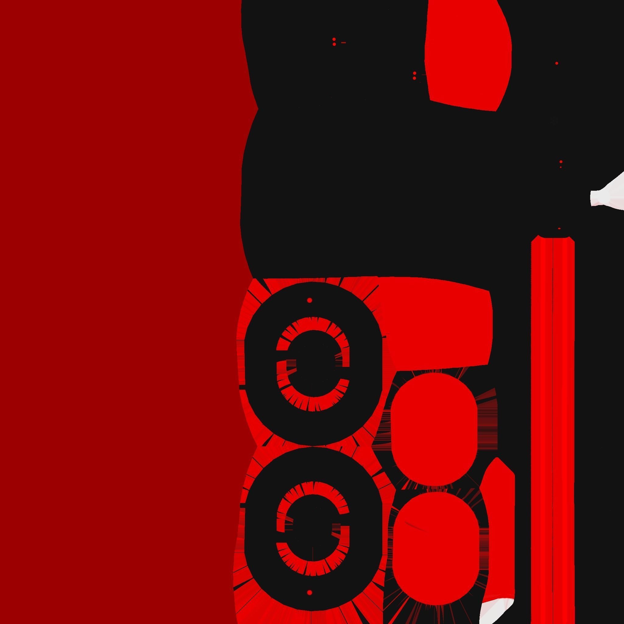 SciFi Glasses H03 Red - Character Design Fashion Low-poly 3D model_24