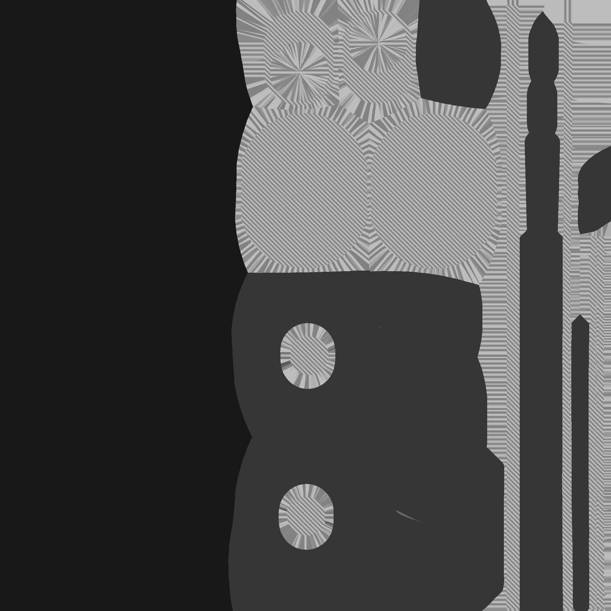 SciFi Glasses H03 Red - Character Design Fashion Low-poly 3D model_30