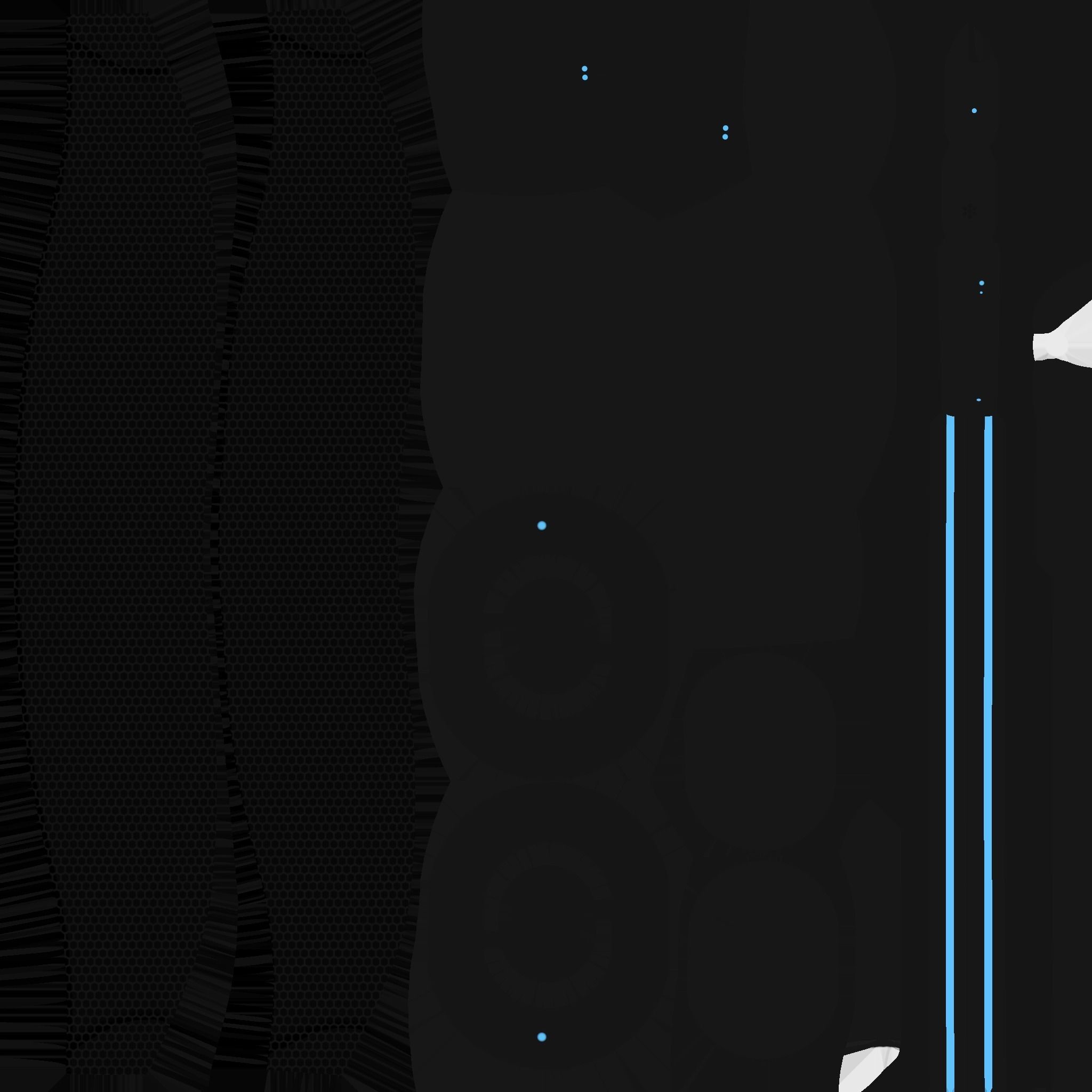 SciFi Glasses H04 Black Grid - Character Design Fashion Low-poly 3D model_24