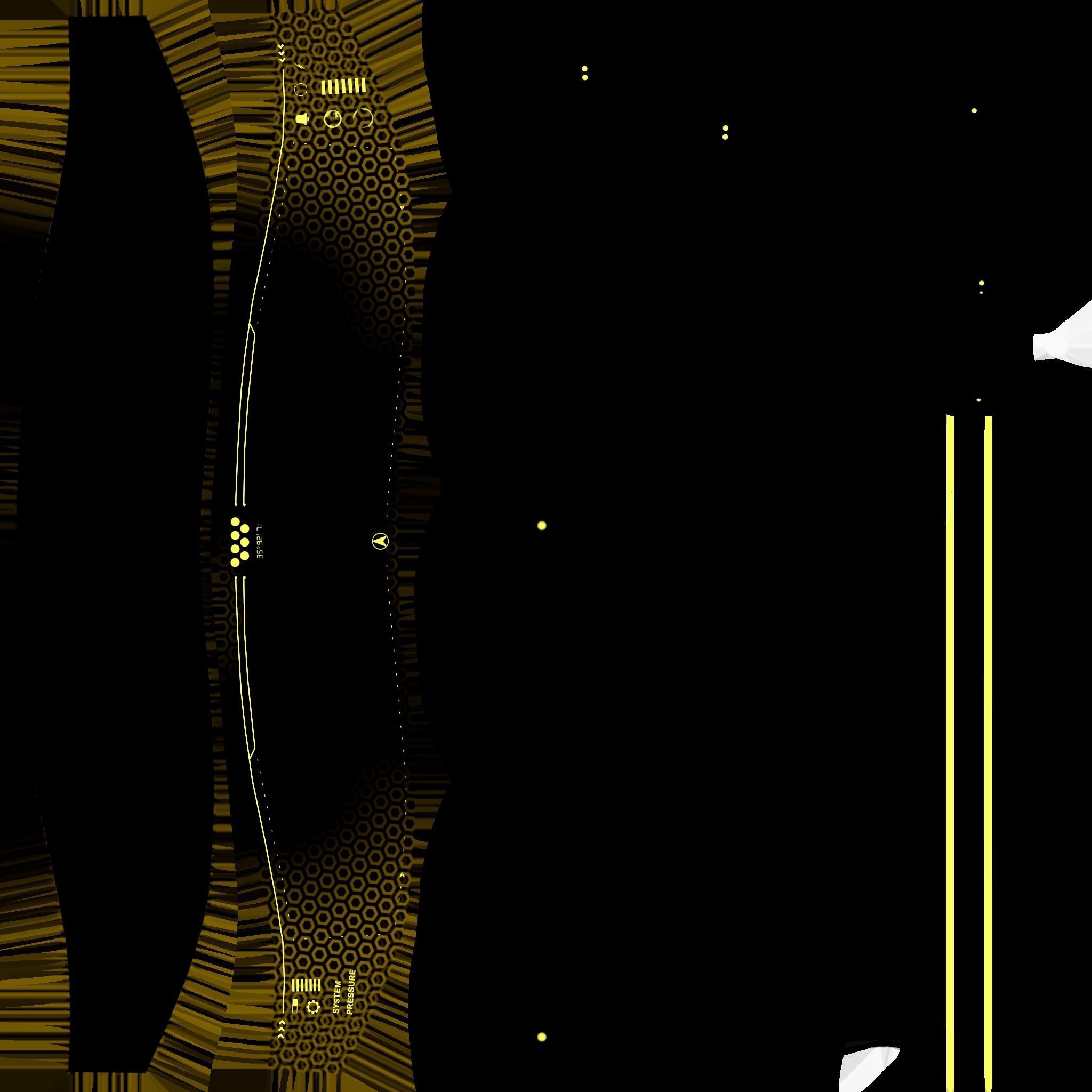 SciFi Glasses H05 Yellow - Character Design Fashion Low-poly 3D model_25