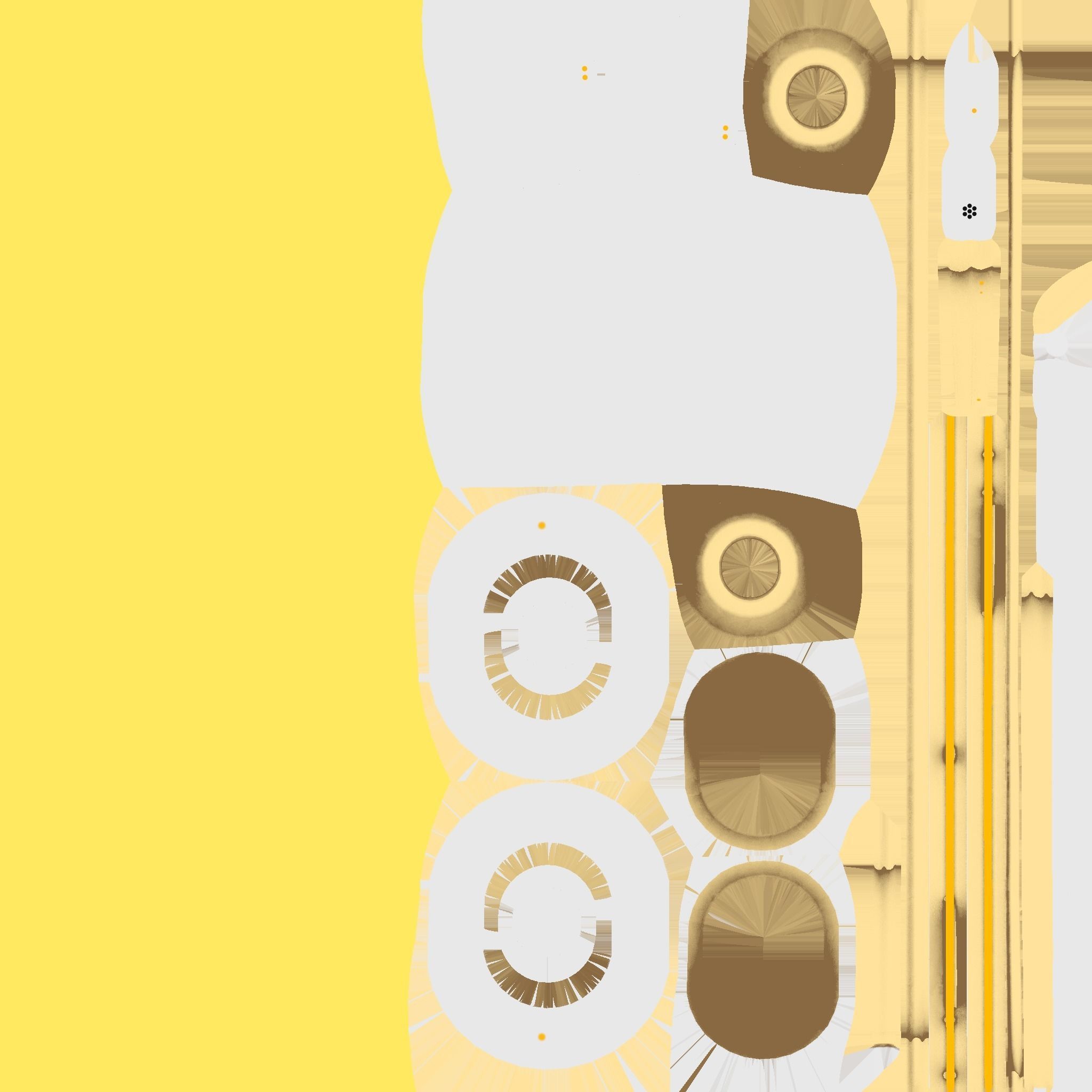 SciFi Glasses H06 White Gold - Character Design Fashion Low-poly 3D model_24