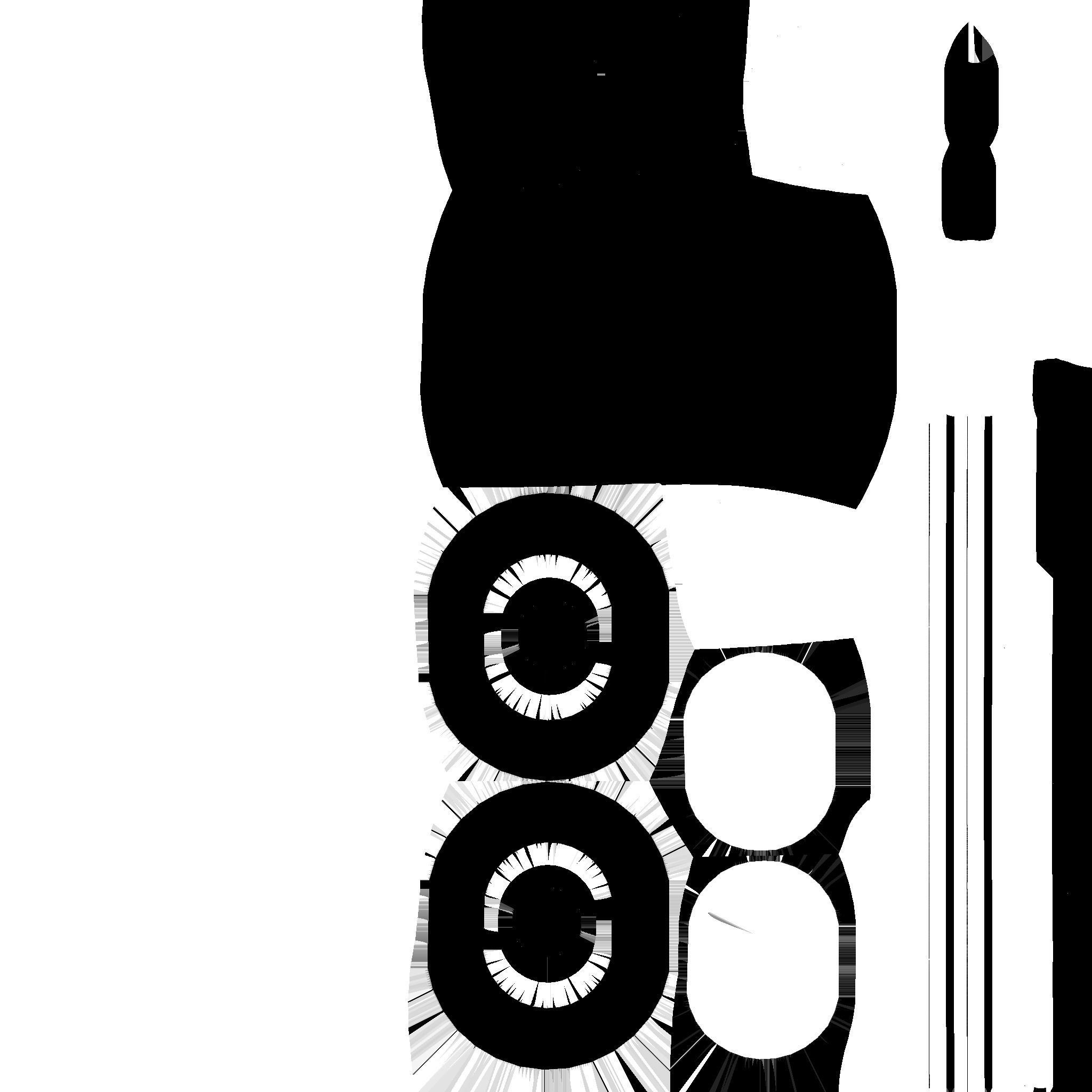 SciFi Glasses H06 White Gold - Character Design Fashion Low-poly 3D model_27