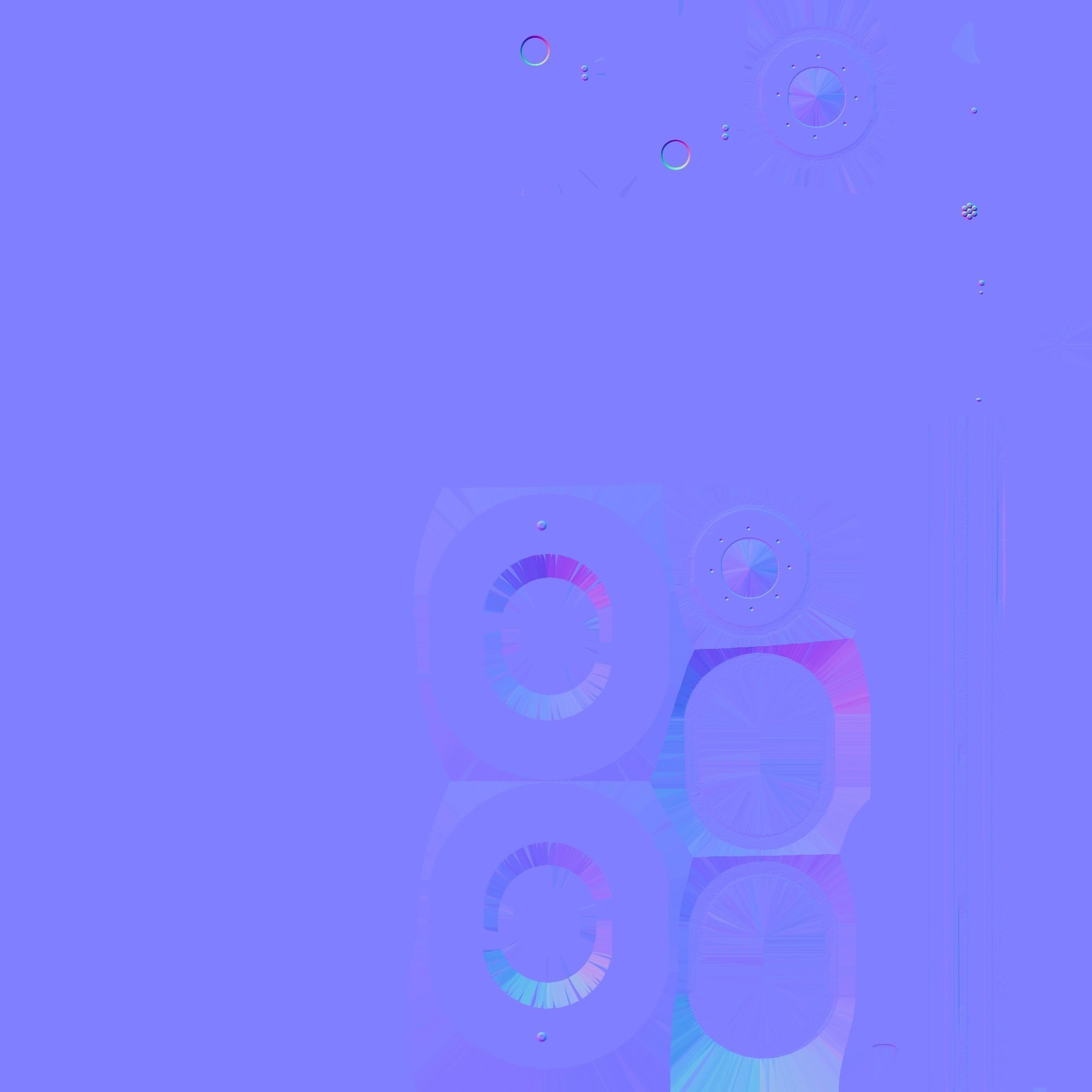 SciFi Glasses H06 White Gold - Character Design Fashion Low-poly 3D model_28