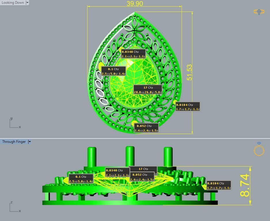 Pendant P 031 3D print model_4