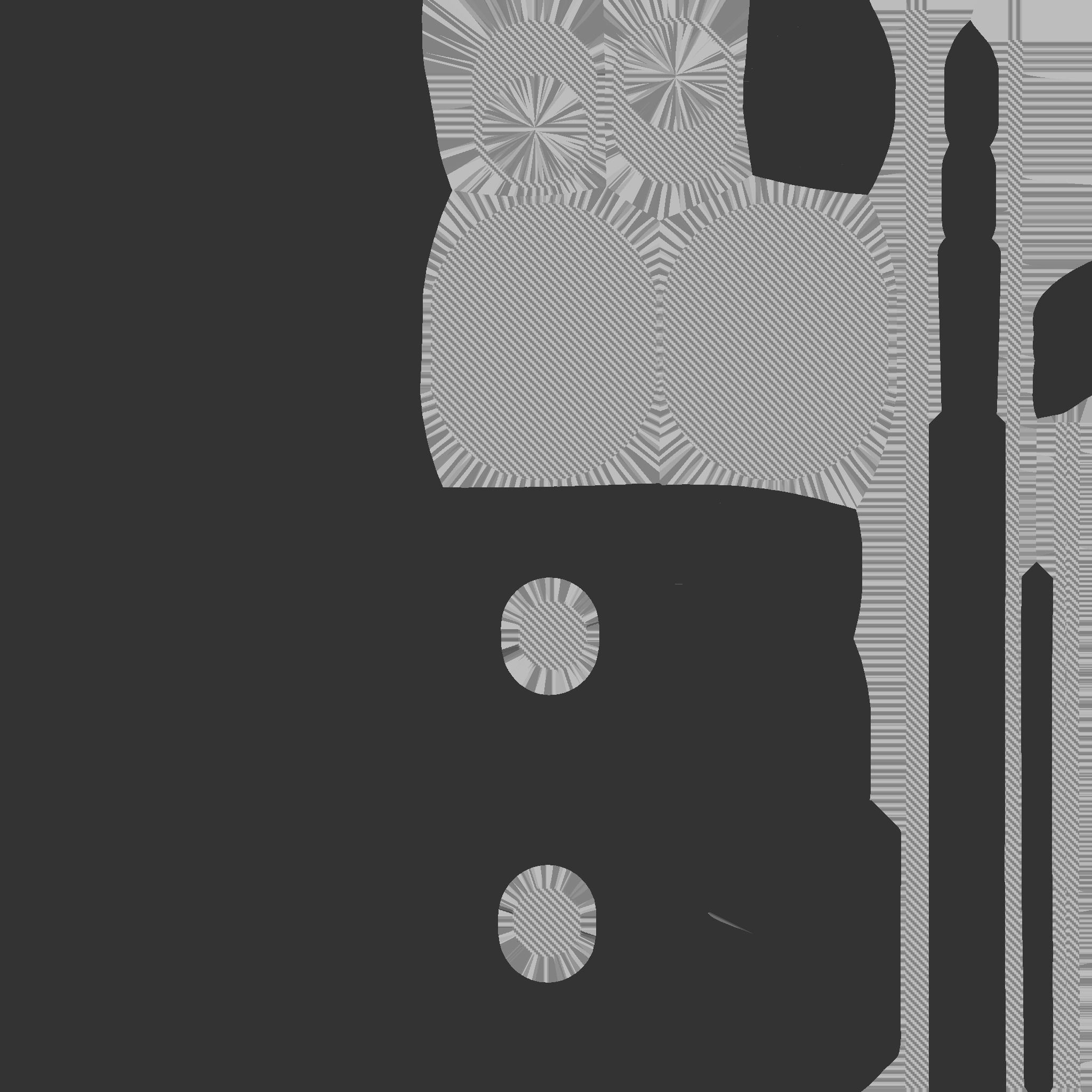 SciFi Glasses H07 Aluminum - Character Design Fashion Low-poly 3D model_30