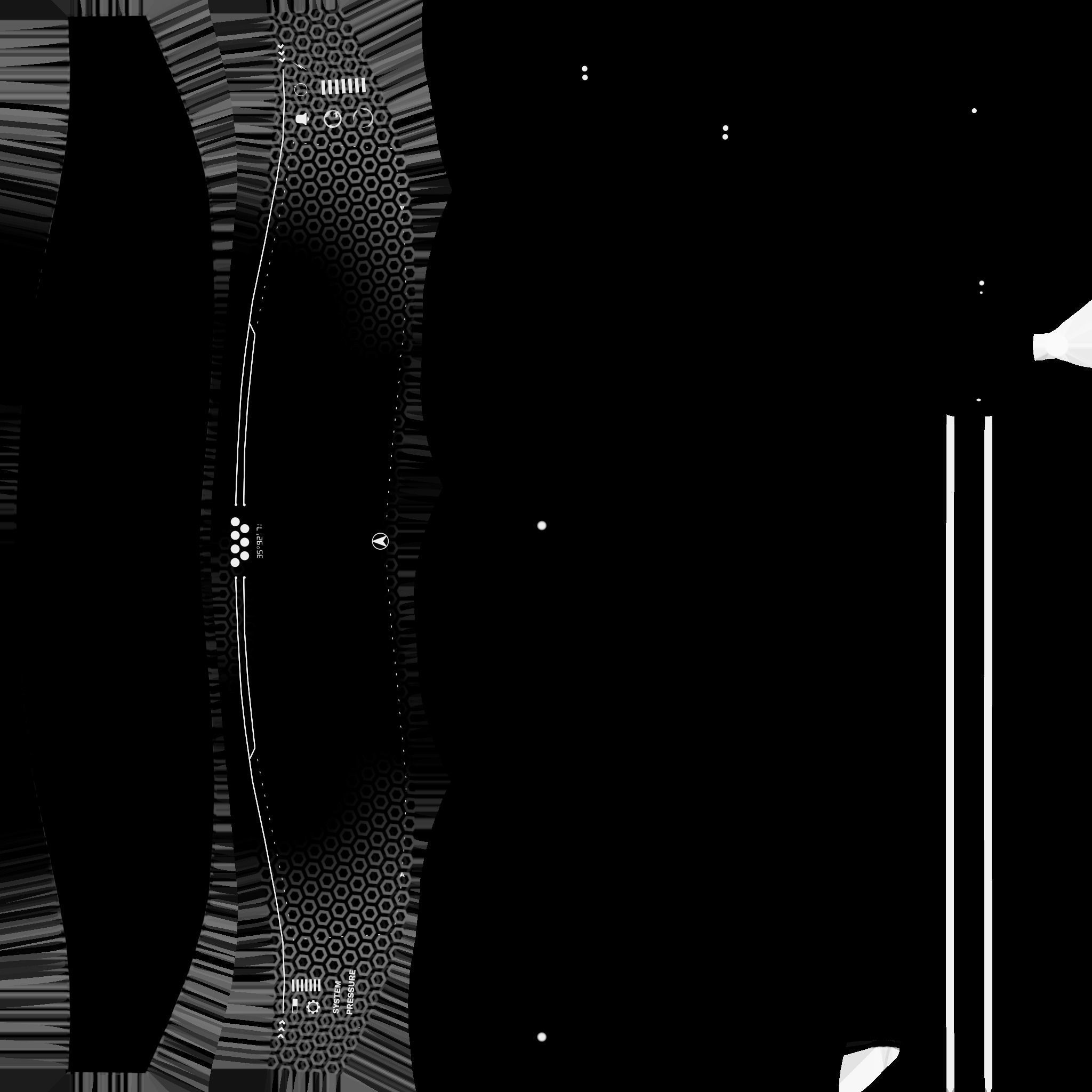 SciFi Glasses H07 Aluminum - Character Design Fashion Low-poly 3D model_25