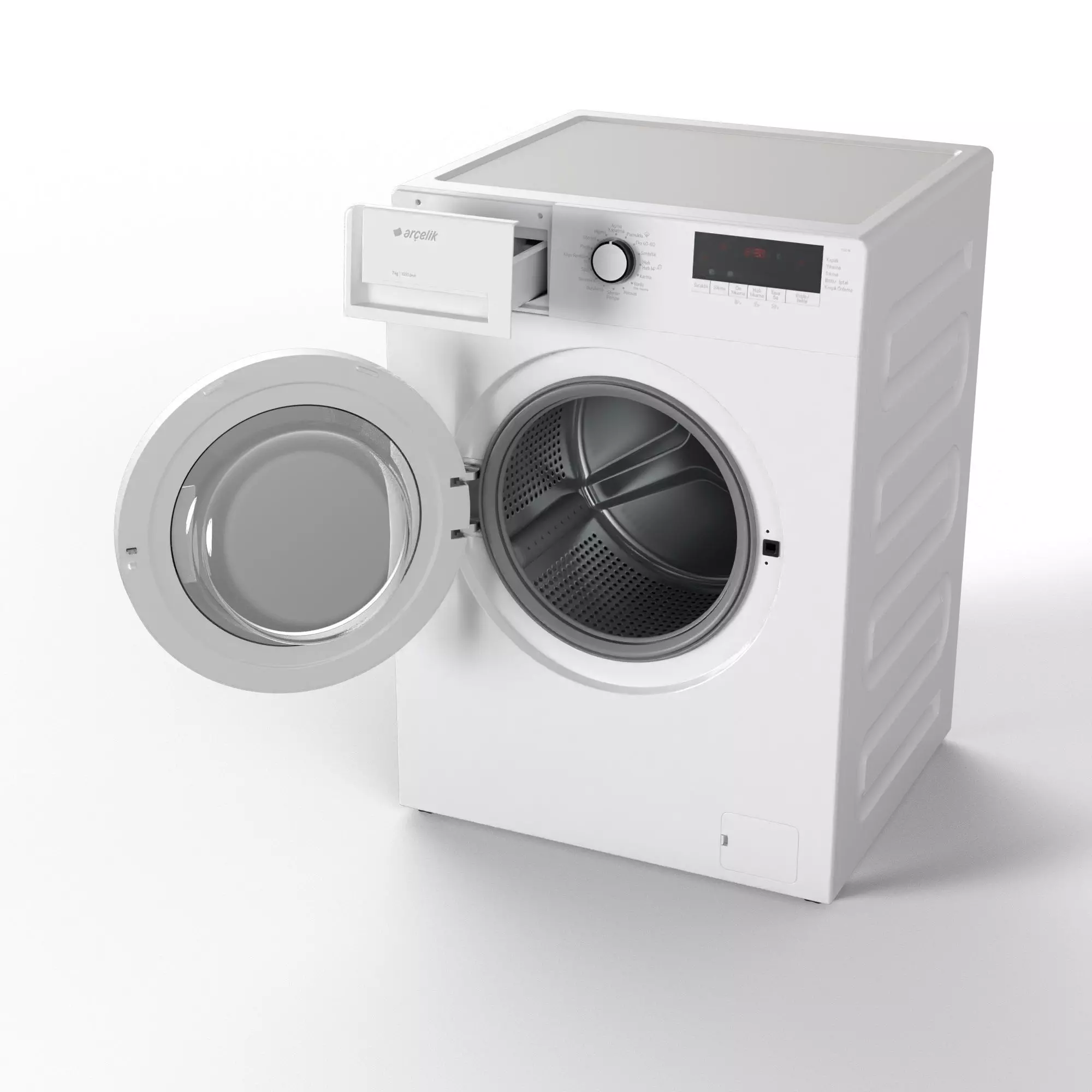 Arcelik 7100 M Washing Machine 3D model_0