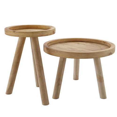 Glenda coffe table in two dimensions Low-poly 3D model