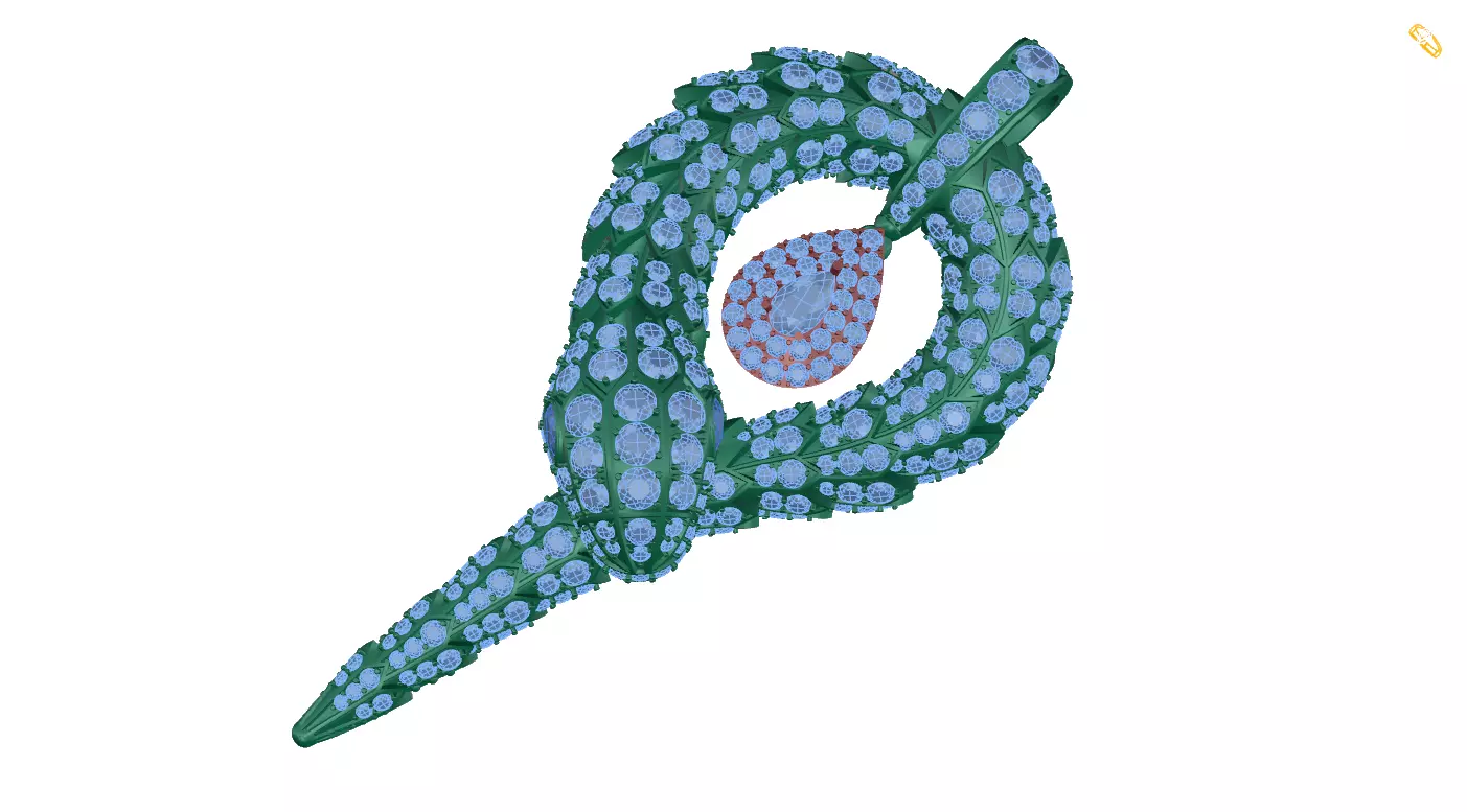 pendant cactus 3D print model_0