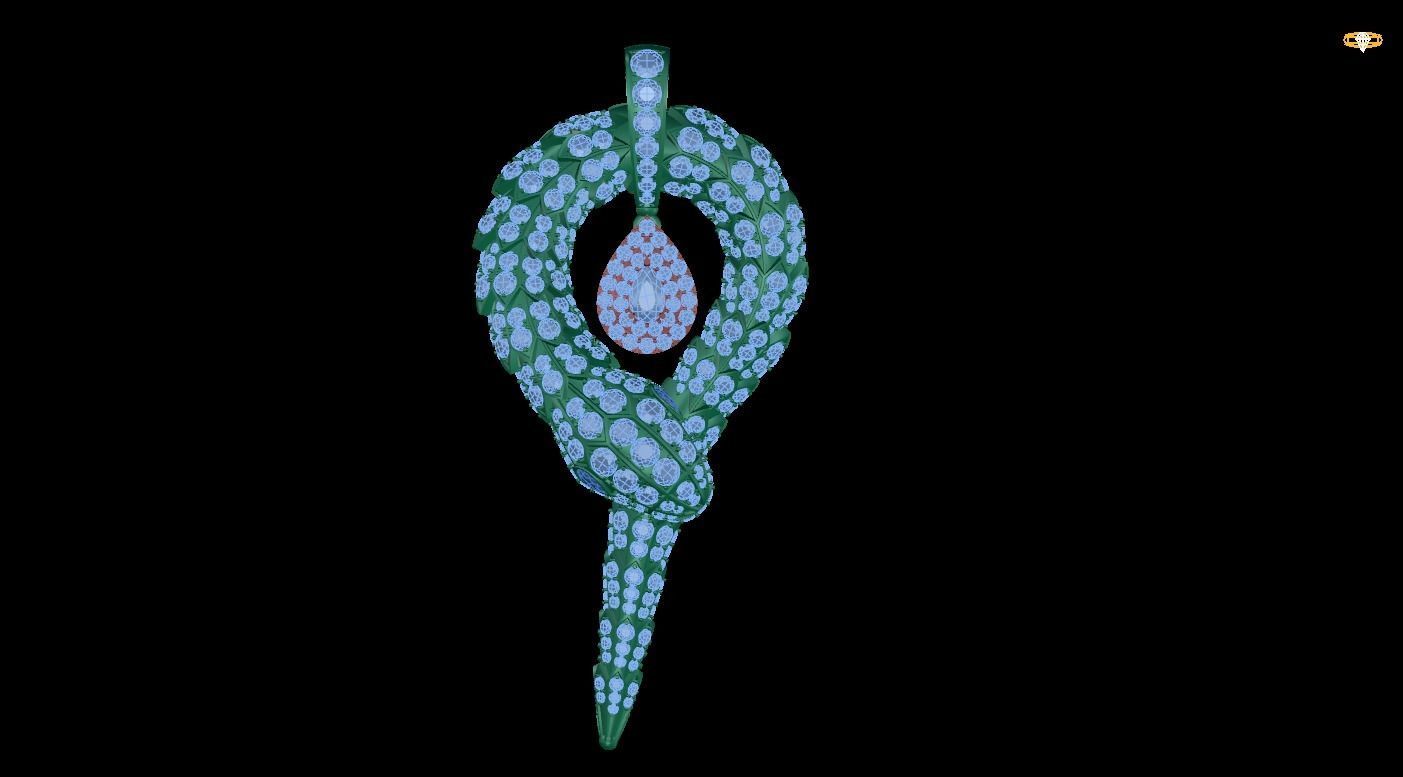 pendant cactus 3D print model_1