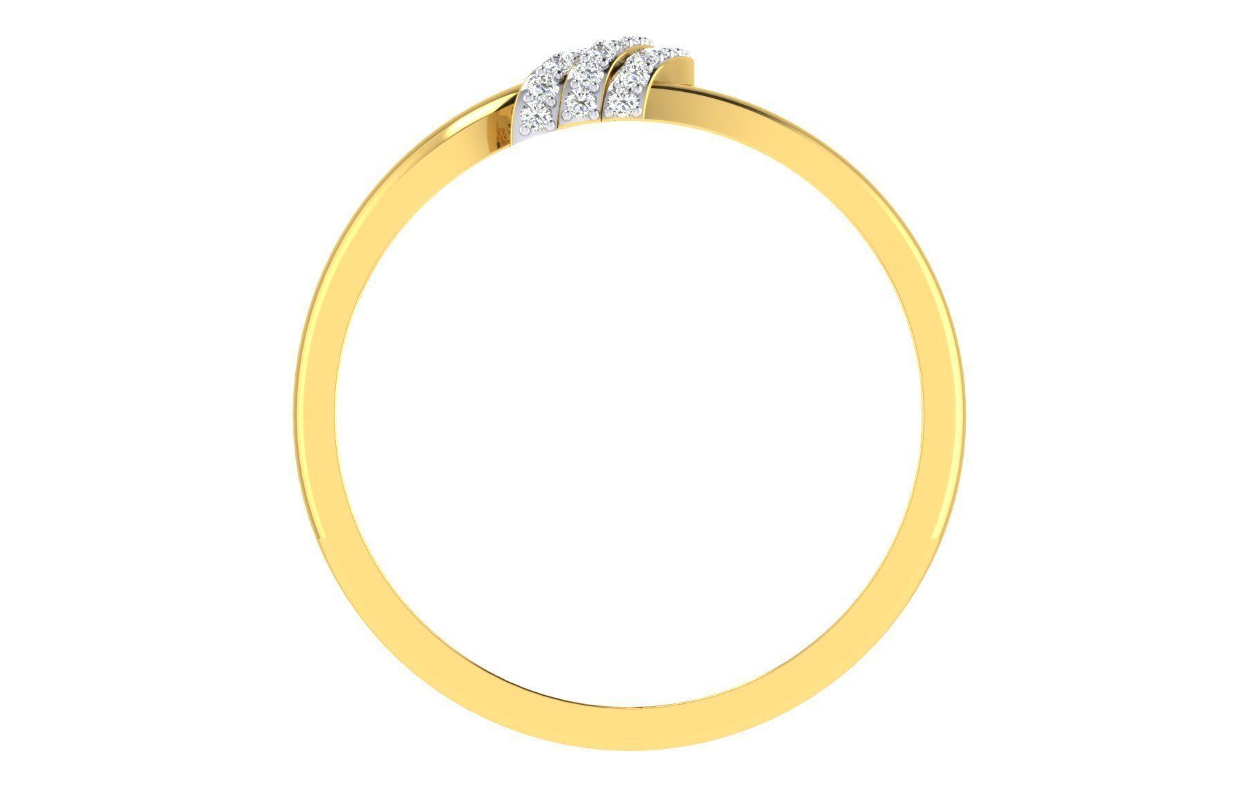 Ring Collection diamond gold 3D print model_30