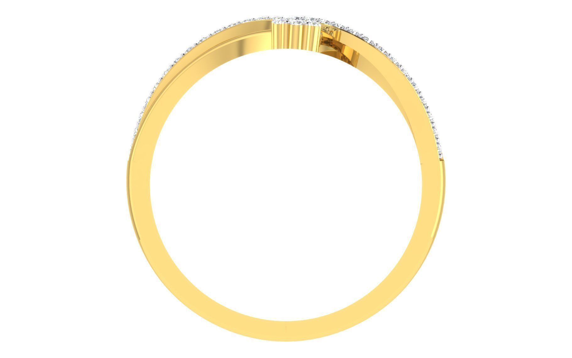 Ring Collection diamond gold 3D print model_66