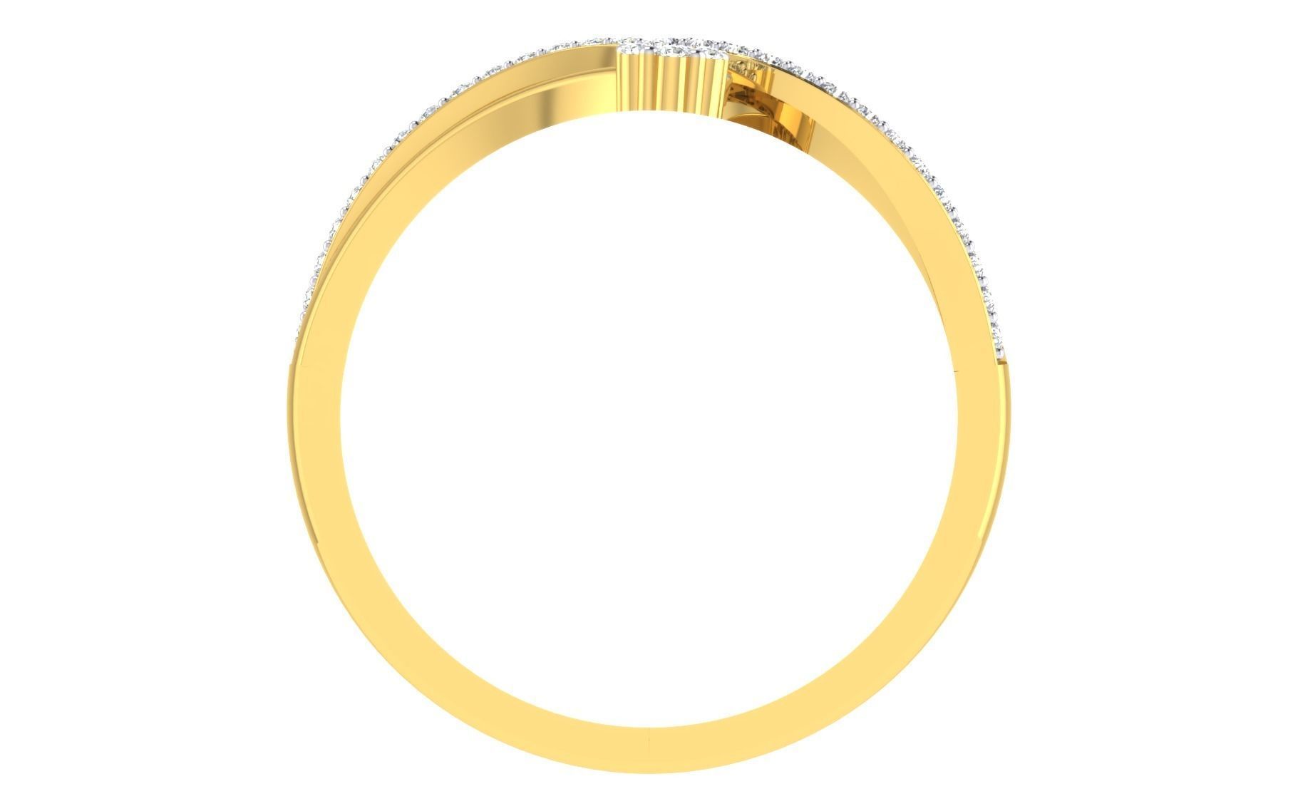Ring Collection diamond gold 3D print model_67