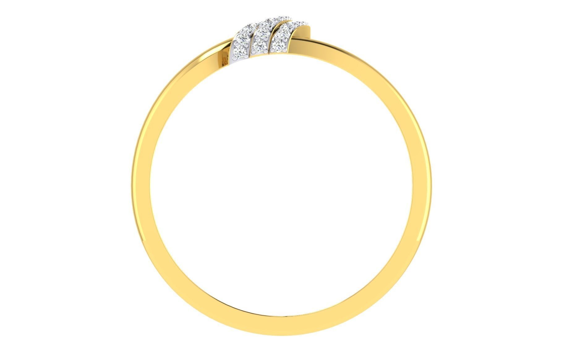 Ring Collection diamond gold 3D print model_31