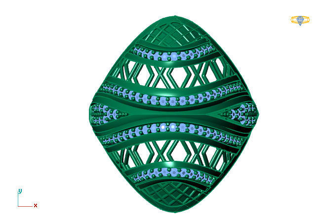 Women Ring 3DM Womens Ring 3d models 3D print model 3D print model_2