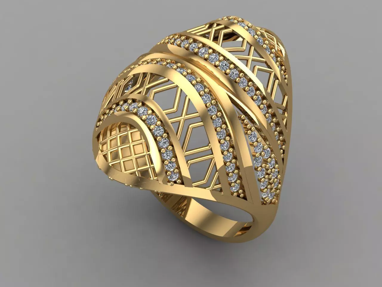 Women Ring 3DM Womens Ring 3d models 3D print model 3D print model_0