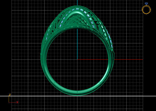 Women Ring 3DM Womens Ring 3d models 3D print model 3D print model_3
