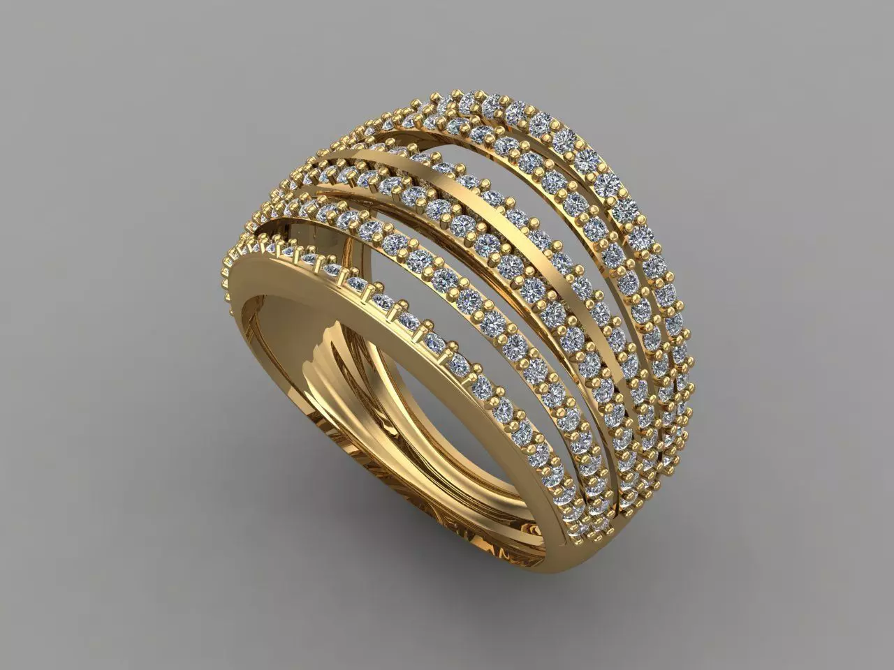 Women Ring 3DM Womens Ring 3d models 3D print model 3D print model_0