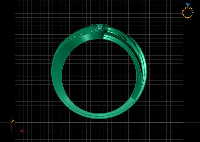 Women Ring 3DM Womens Ring 3d models 3D print model 3D print model_3