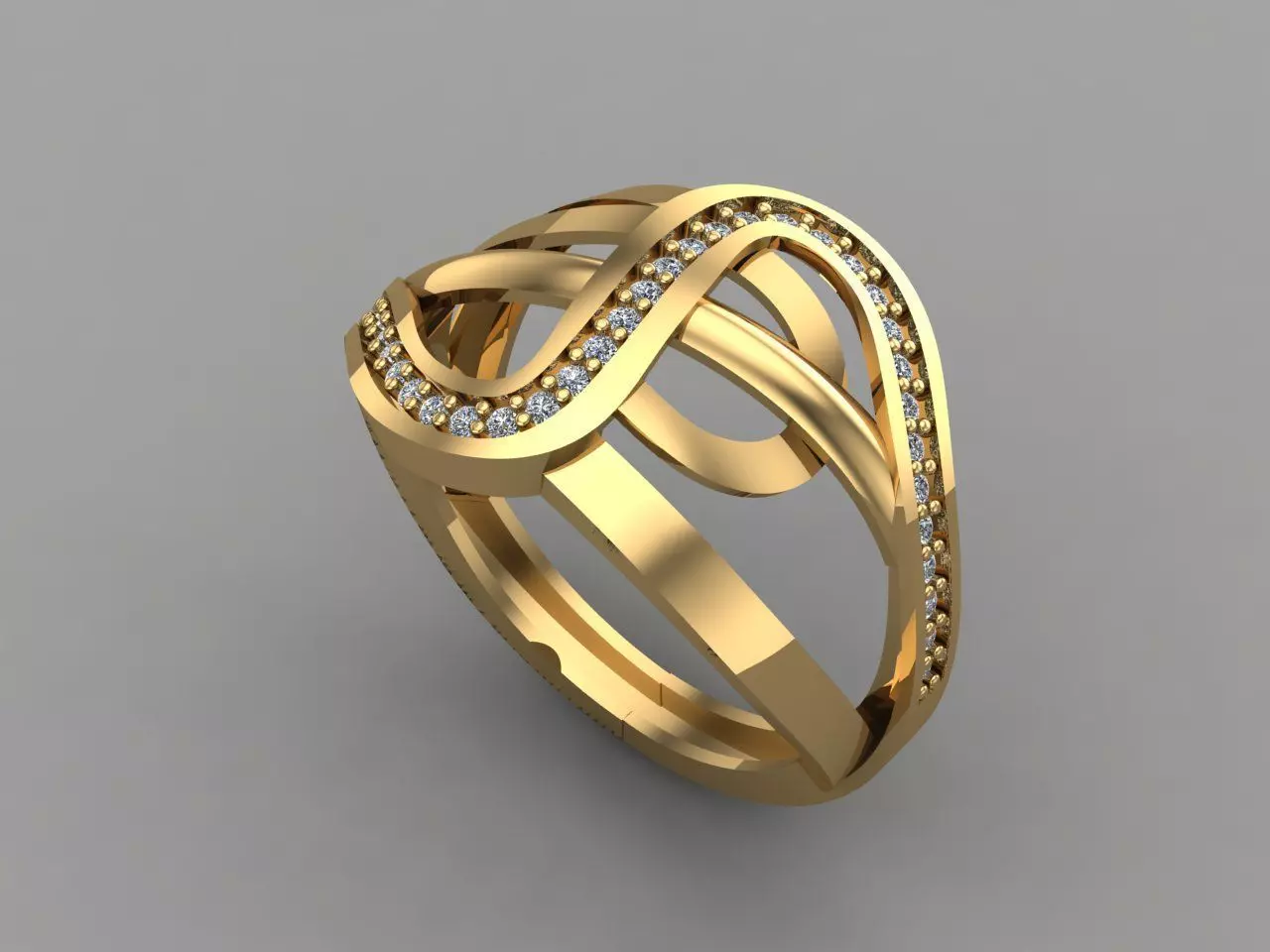 Women Ring 3DM Womens Ring 3d models 3D print model 3D print model_0
