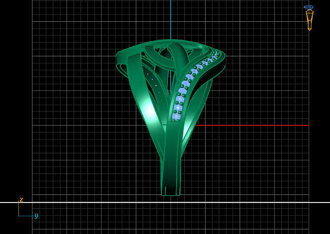 Women Ring 3DM Womens Ring 3d models 3D print model 3D print model_4