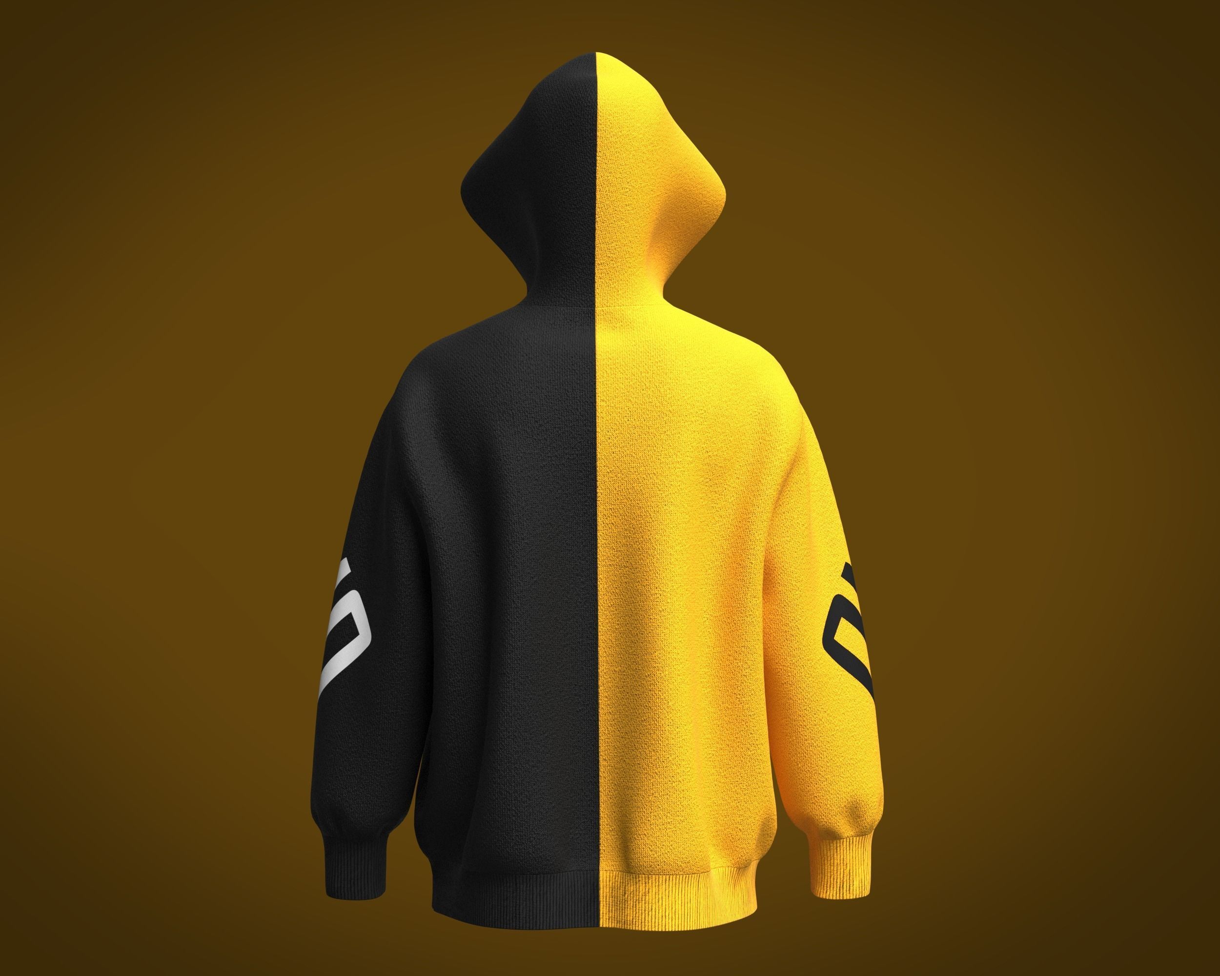 Mens Sports Hoodie 3D model_4