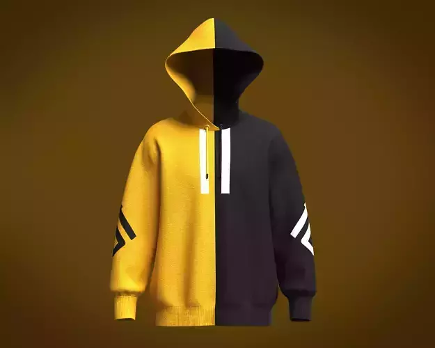 Mens Sports Hoodie 3D model
