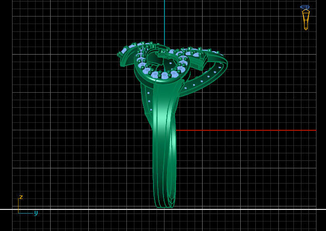 Women Ring 3DM Womens Ring 3d models 3D print model 3D print model_4