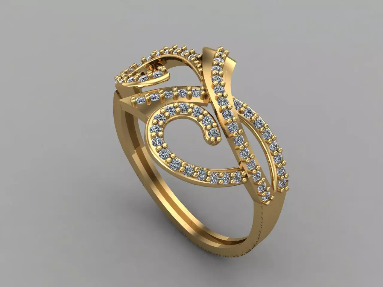 Women Ring 3DM Womens Ring 3d models 3D print model 3D print model_0