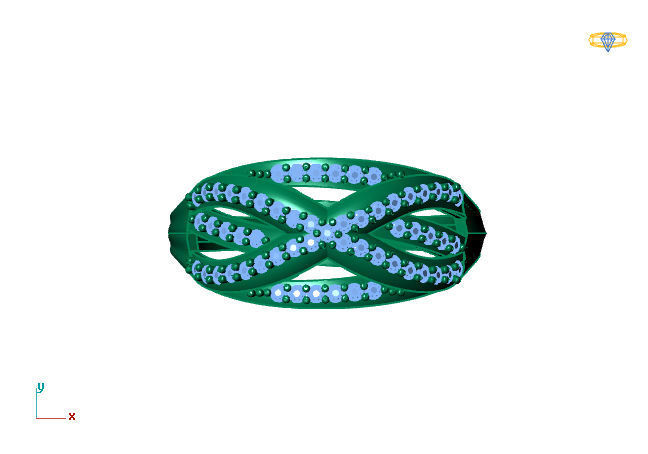 Women Ring 3DM Womens Ring 3d models 3D print model 3D print model_2