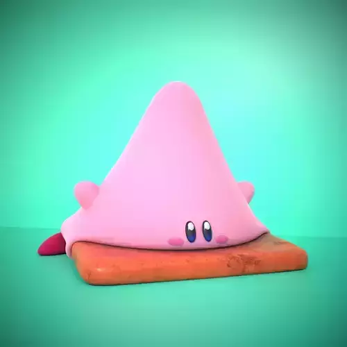 Kirby fanart - cone mouth - Kirby and the Forgotten Land 3D print model