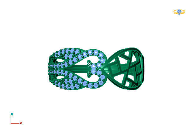 Women Ring 3DM Womens Ring 3d models 3D print model 3D print model_2