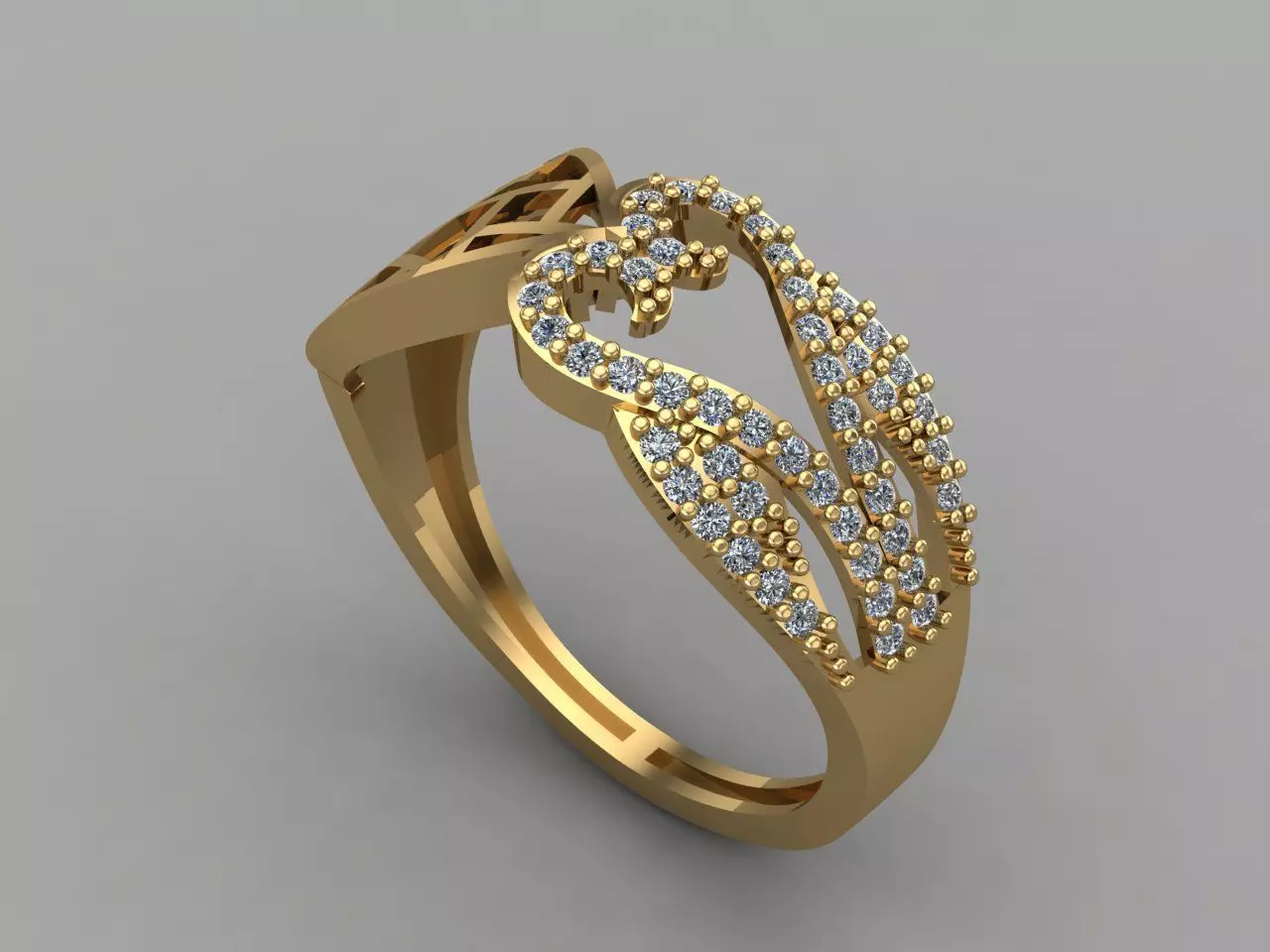 Women Ring 3DM Womens Ring 3d models 3D print model 3D print model_0