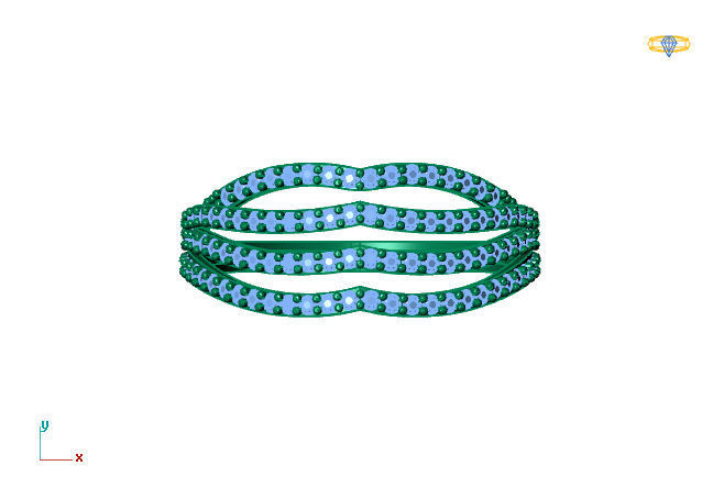 Women Ring 3DM Womens Ring 3d models 3D print model 3D print model_2