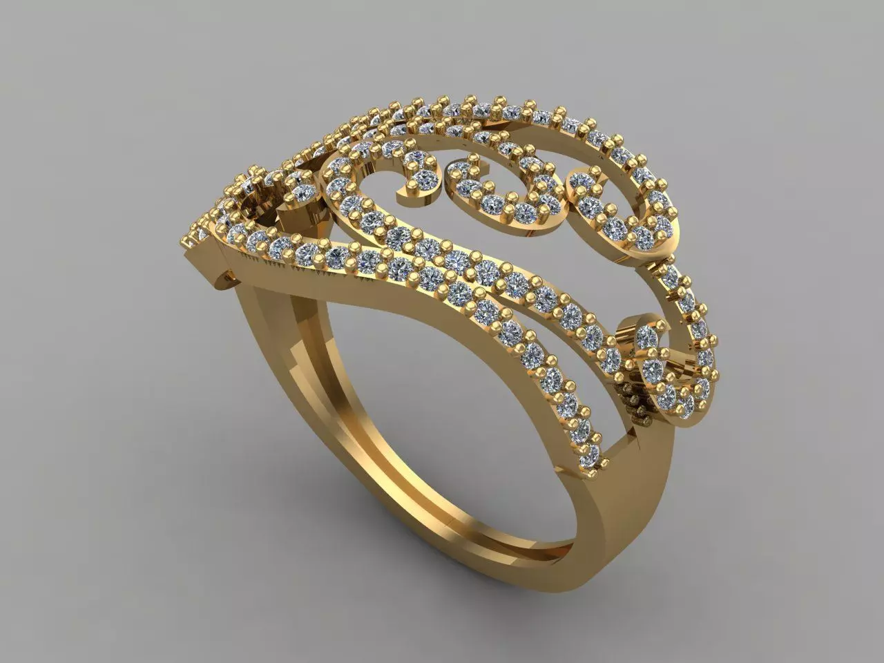 Women Ring 3DM Womens Ring 3d models 3D print model 3D print model_0