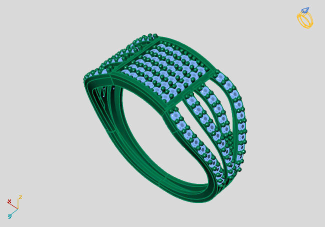 Women Ring 3DM Womens Ring 3d models 3D print model 3D print model_1