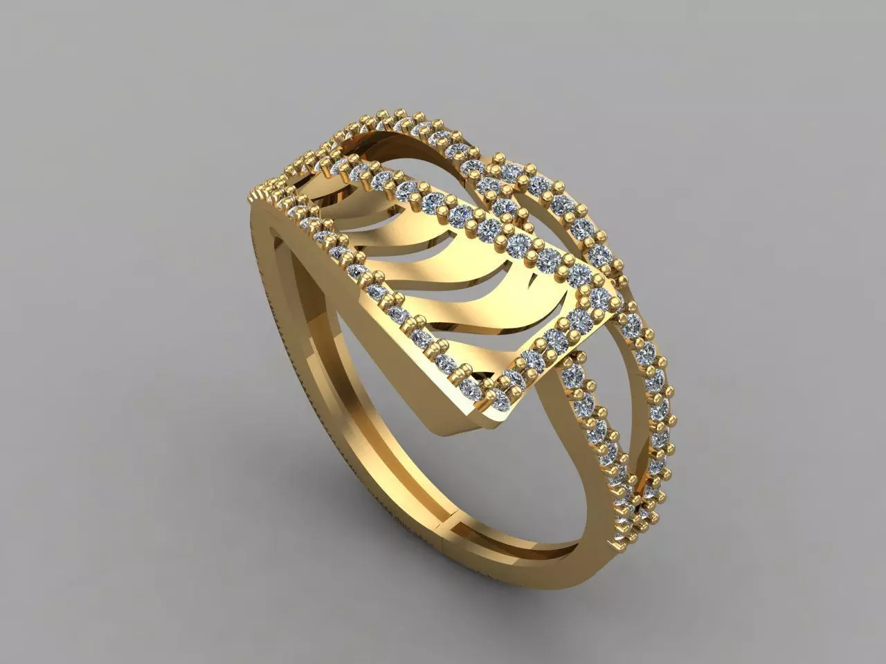 Women Ring 3DM Womens Ring 3d models 3D print model 3D print model_0