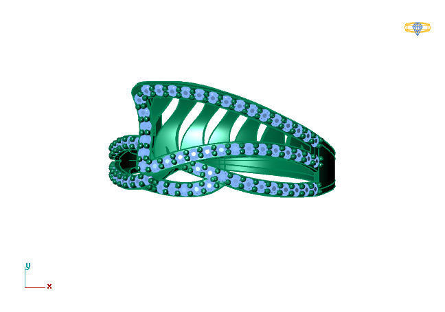 Women Ring 3DM Womens Ring 3d models 3D print model 3D print model_2