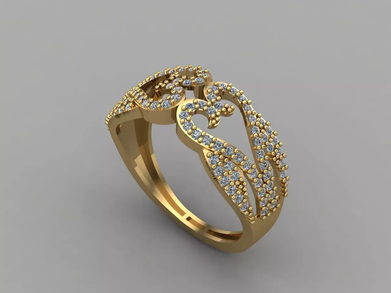 Women Ring 3DM Womens Ring 3d models 3D print model 3D print model_0