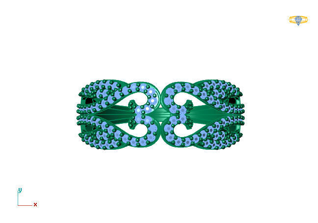 Women Ring 3DM Womens Ring 3d models 3D print model 3D print model_2