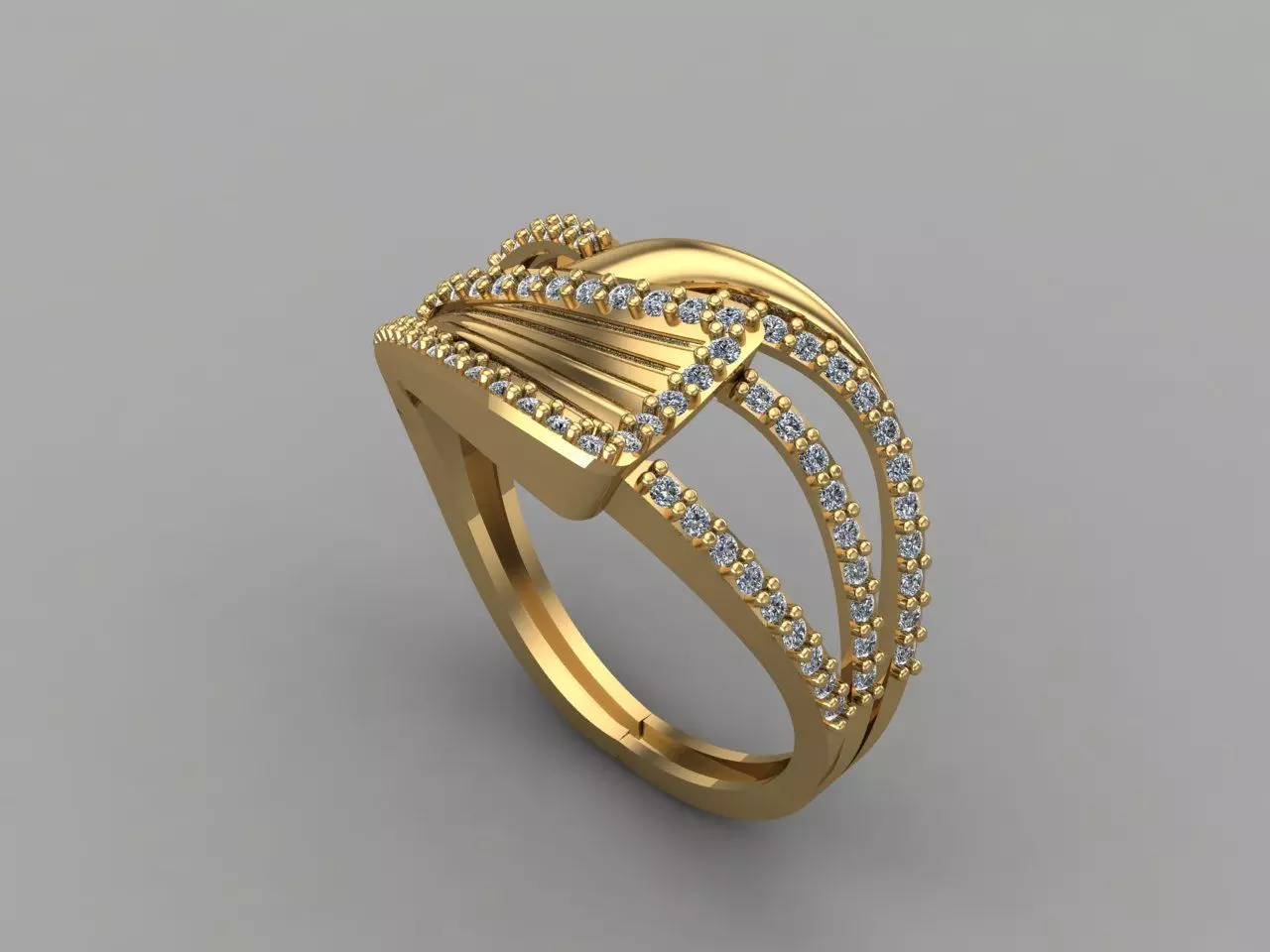 Women Ring 3DM Womens Ring 3d models 3D print model 3D print model_0