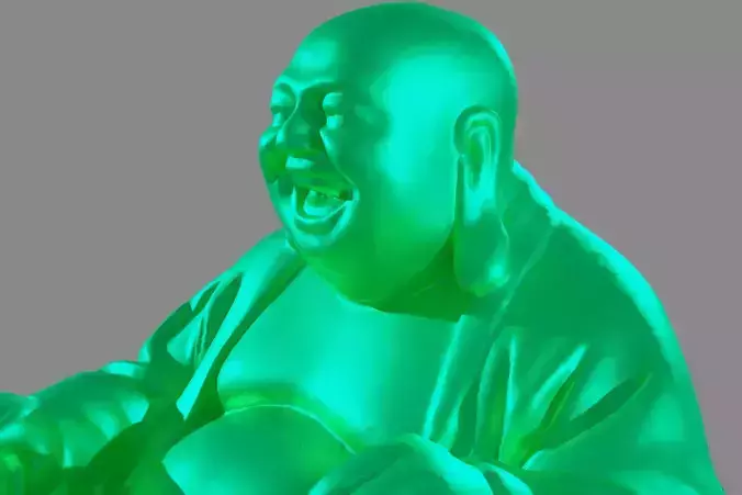 Laughing Buddha 3D Statue  3D model