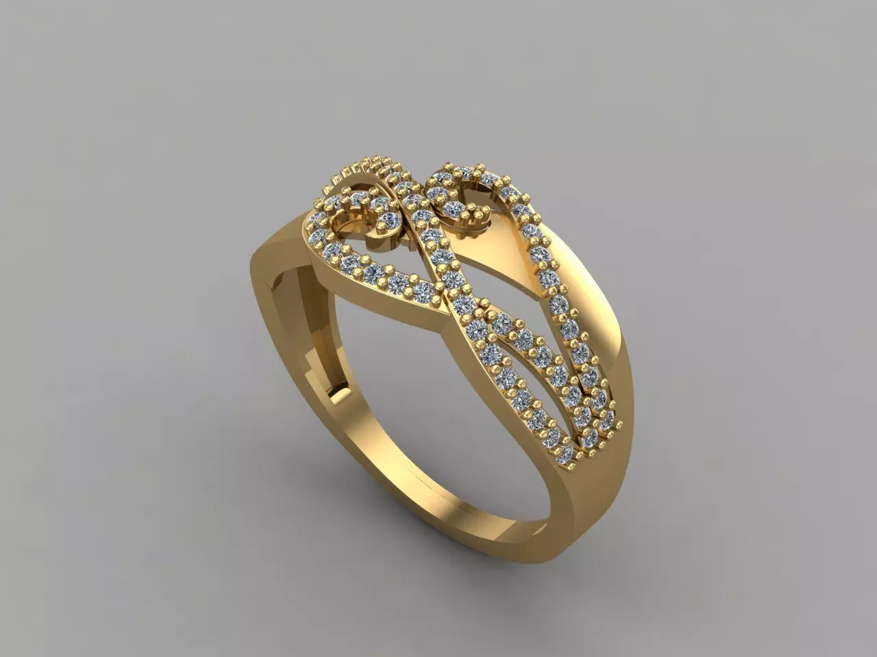 Women Ring 3DM Womens Ring 3d models 3D print model 3D print model_0