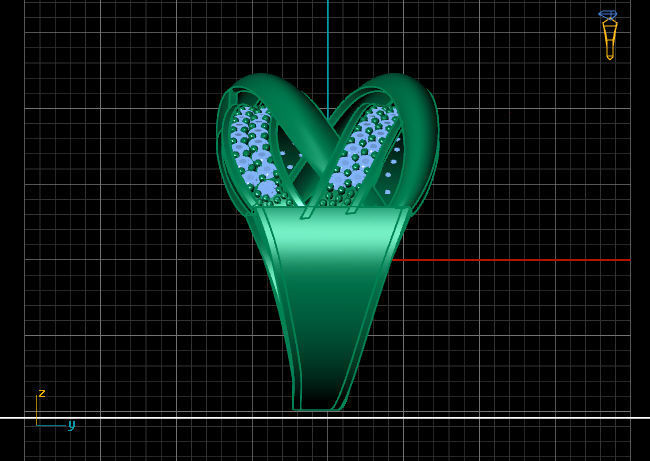 Women Ring 3DM Womens Ring 3d models 3D print model 3D print model_4