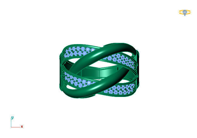 Women Ring 3DM Womens Ring 3d models 3D print model 3D print model_2