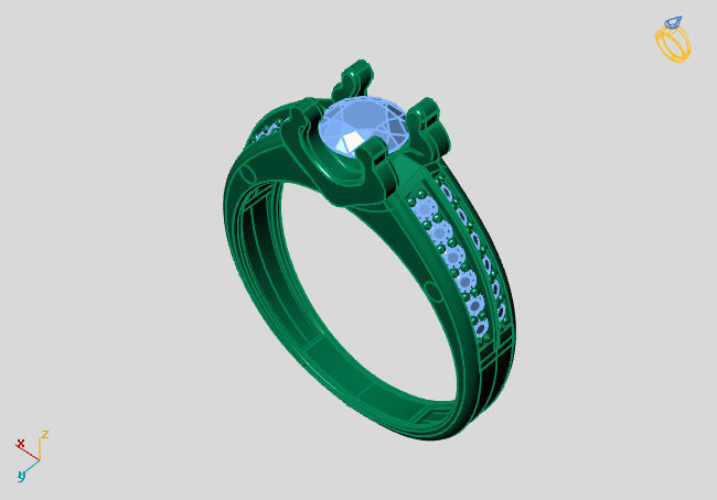Women Ring 3DM Womens Ring 3d models 3D print model 3D print model_1