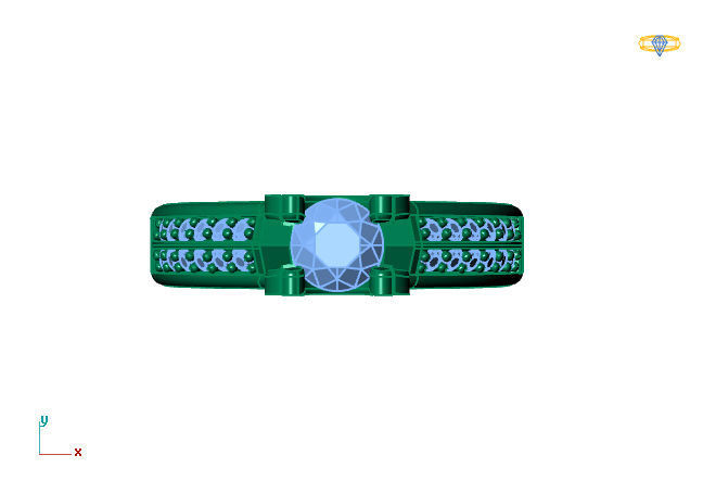 Women Ring 3DM Womens Ring 3d models 3D print model 3D print model_2