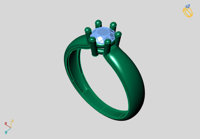 Women Ring 3DM Womens Ring 3d models 3D print model 3D print model_1